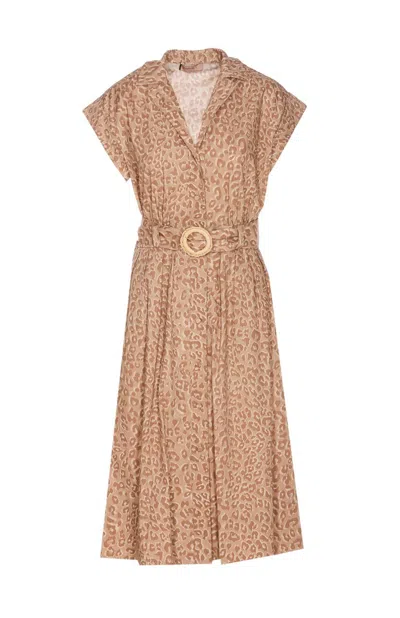Shop Twinset Twin-set Dresses In Brown