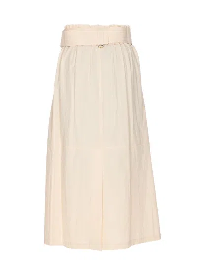 Shop Twinset Twin-set Skirts In White