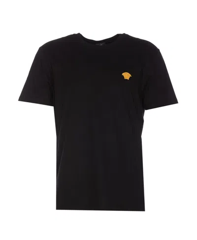 Shop Versace T-shirts And Polos In Black