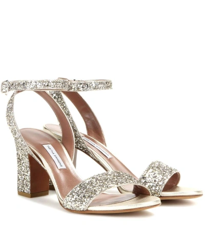 Shop Tabitha Simmons Leticia Glitter-embellished Sandals
