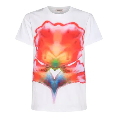 Shop Alexander Mcqueen T-shirts And Polos In Solarised Flower