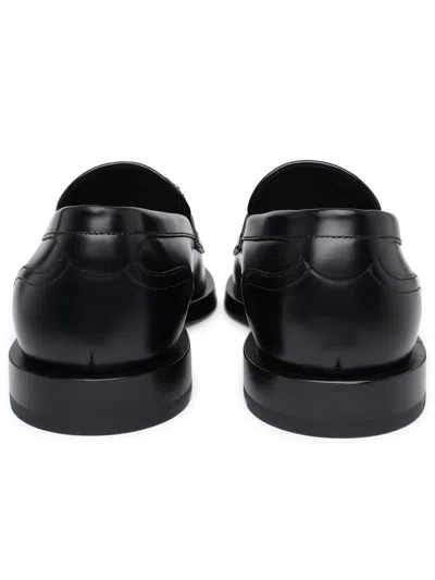 Shop Dolce & Gabbana Black Leather Loafers