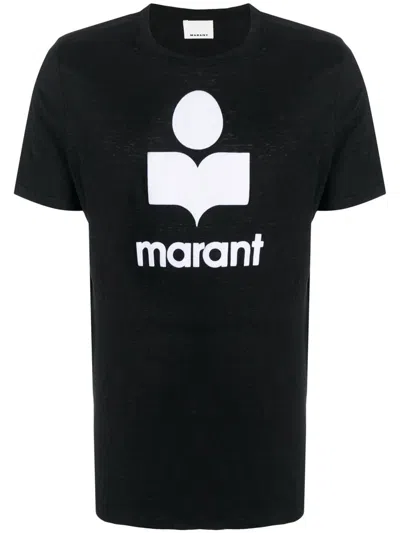 Shop Isabel Marant T-shirt With Print In Black