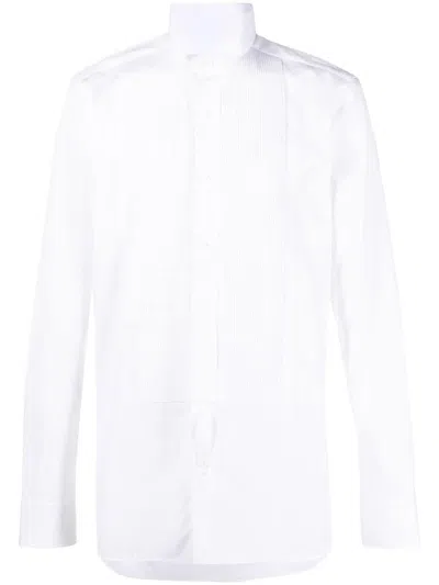Shop Tom Ford Slim Fit Poplin Evening Shirt In White