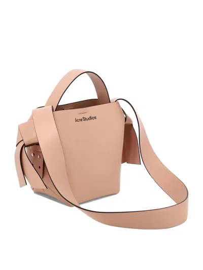 Shop Acne Studios "mini Musubi" Shoulder Bag In Pink