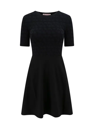 Shop Valentino Toile Iconographe Mini Dress In Black