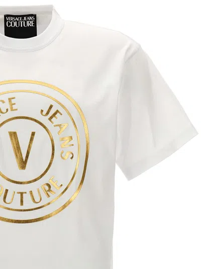 Shop Versace Jeans Couture Logo T-shirt In White