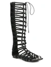 JOIE Falacia Suede Lace-Up Gladiator Sandals