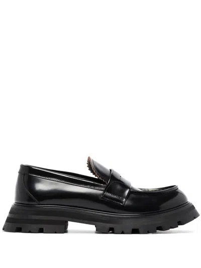 Shop Alexander Mcqueen - Wander Loafers In Black