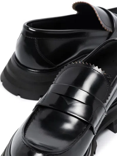 Shop Alexander Mcqueen - Wander Loafers In Black