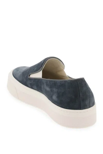 Shop Common Projects Slip-on Sneakers In Blue