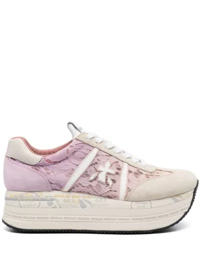 Shop Premiata 'beth 6713' Sneakers In Pink
