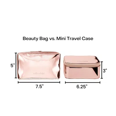 Shop Wellinsulated Performance Mini Travel Case In Rose Gold
