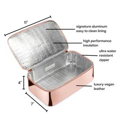 Shop Wellinsulated Performance Travel Case In Rose Gold