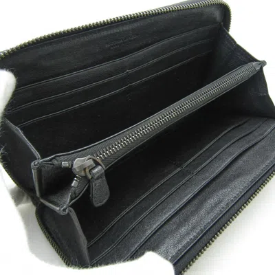 Shop Bottega Veneta Butterfly Black Leather Wallet  ()