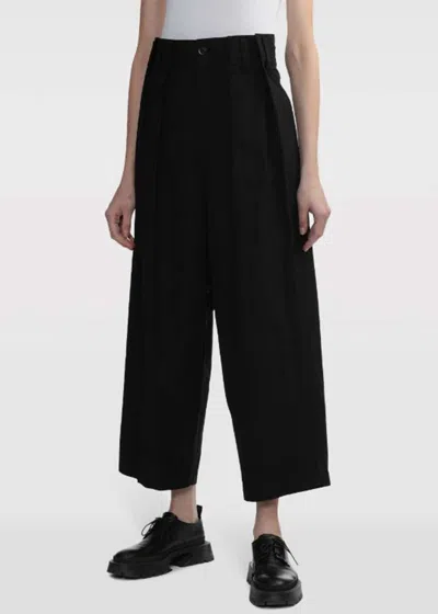 Shop Y's Black High-waist Straight-leg Trousers