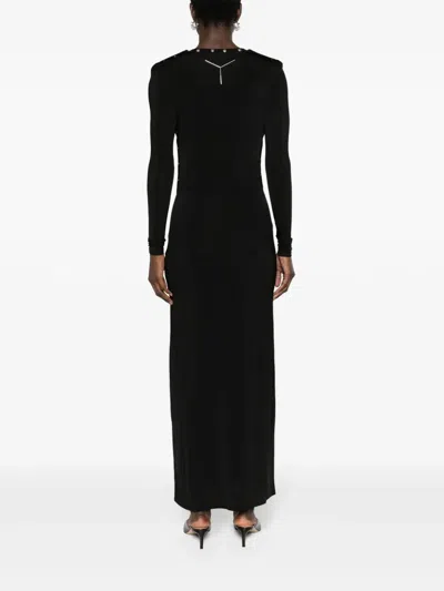 Shop Y/project Women Snap Off Long Sleeve Dress In Black