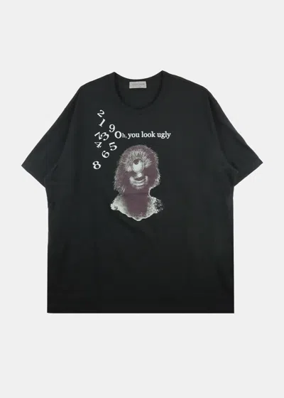 Shop Yohji Yamamoto Black Neighborhood Graphic-print T-shirt