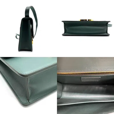 Shop Dior 30montaigne Green Leather Shoulder Bag ()