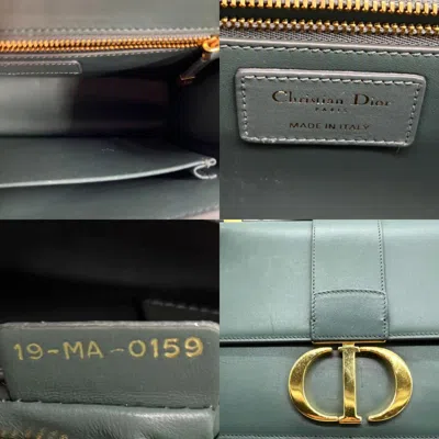 Shop Dior 30montaigne Green Leather Shoulder Bag ()