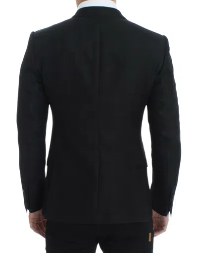 Dolce & Gabbana Elegant Martini Slim Fit Blazer Men's Jacket In Black