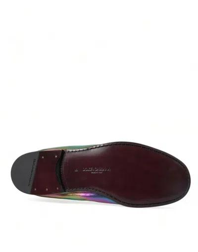 Shop Dolce & Gabbana Multicolor Leather Dg Logo Loafer Dress Men's Shoes