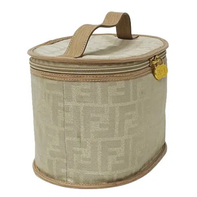 Shop Fendi Gold Canvas Clutch Bag ()