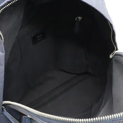 Shop Fendi Monster Navy Synthetic Backpack Bag ()