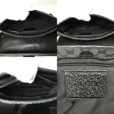 Shop Gucci Black Canvas Clutch Bag ()