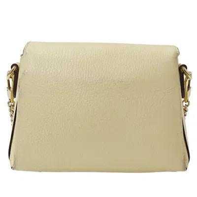 Shop Gucci Interlocking G Beige Leather Shoulder Bag ()