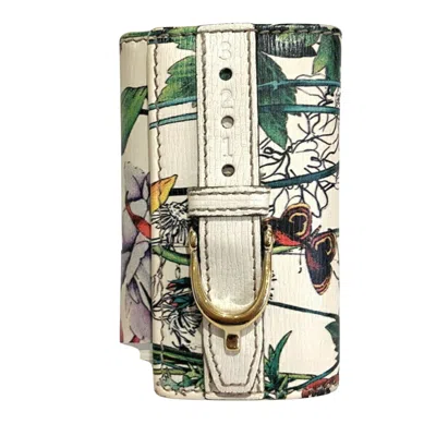 Shop Gucci Key Case Multicolour Leather Wallet  ()