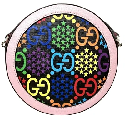 Shop Gucci Psychedelic Pink Leather Shoulder Bag ()