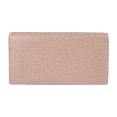 Shop Gucci Swing Pink Leather Wallet  ()