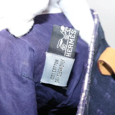 Shop Hermes Hermès Ahmedabad Purple Cotton Tote Bag ()