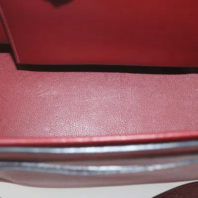 Shop Hermes Hermès Cabana Red Leather Shoulder Bag ()