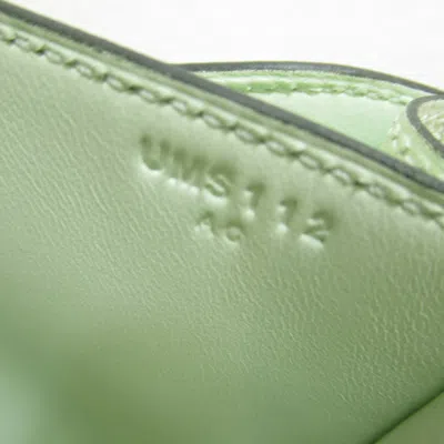 Shop Hermes Hermès Constance Green Leather Shoulder Bag ()