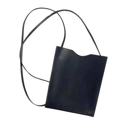 Shop Hermes Hermès Onimetou Navy Pony-style Calfskin Shoulder Bag ()