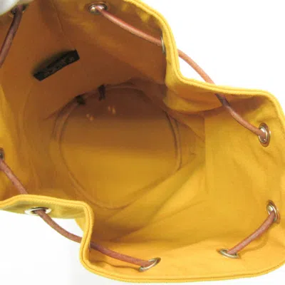 Shop Hermes Hermès Polochon Mimil Yellow Cotton Shoulder Bag ()