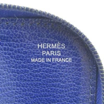 Shop Hermes Hermès Remix Duo Blue Leather Wallet  ()