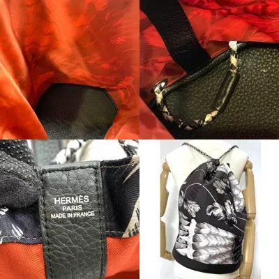 Shop Hermes Hermès Soie Cool Multicolour Silk Backpack Bag ()