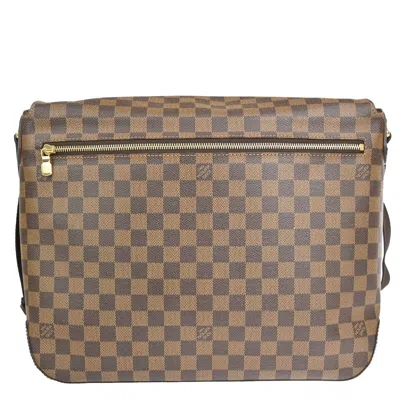Pre-owned Louis Vuitton Bastille Brown Canvas Backpack Bag ()