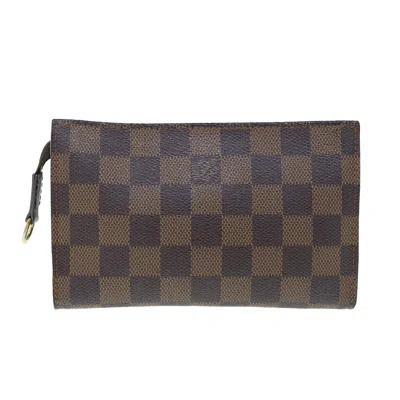 Pre-owned Louis Vuitton Pochette Brown Canvas Clutch Bag ()