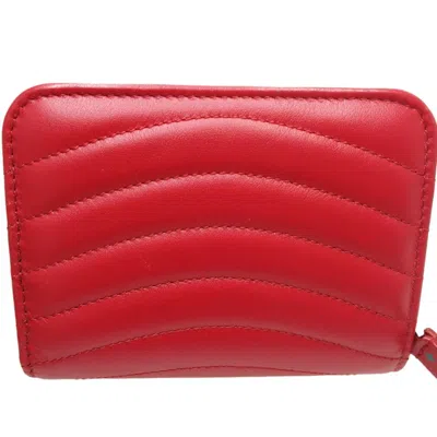 Pre-owned Louis Vuitton Portefeuille Red Leather Wallet  ()