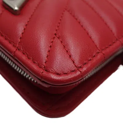 Pre-owned Louis Vuitton Portefeuille Red Leather Wallet  ()