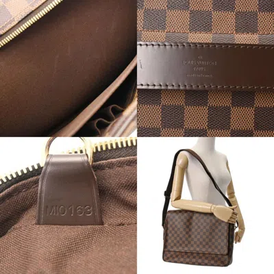 Pre-owned Louis Vuitton Shelton Brown Canvas Shoulder Bag ()