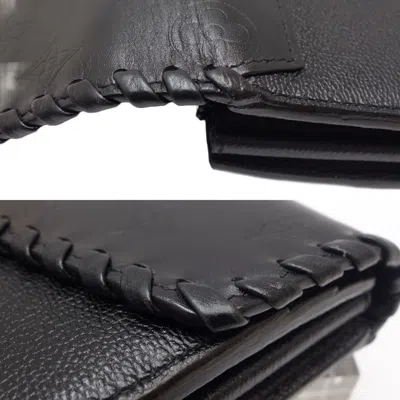 Pre-owned Louis Vuitton Very Black Leather Wallet  ()