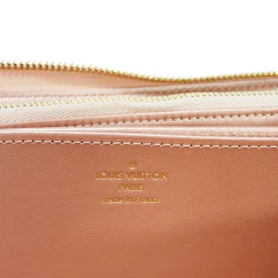 Pre-owned Louis Vuitton Zippy Pink Canvas Wallet  ()