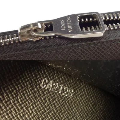 Pre-owned Louis Vuitton Zippy Xl Black Leather Wallet  ()