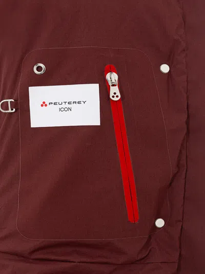 Shop Peuterey Elegant Bordeaux Quilted Cotton Women's Jacket
