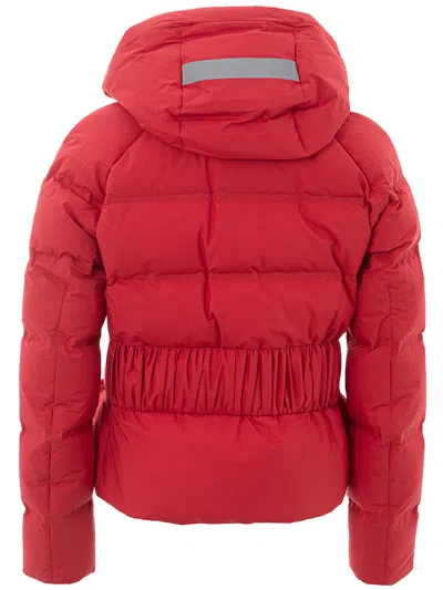 Shop Peuterey Elegant Red Quilted Cotton Women's Jacket